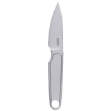 Columbia River HangTi Fixed Blade Neck Knife w/Sheath Bead Blast Gray Titanium Blade/Gray Titanium Handle  SKU CRKT 7066