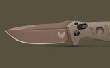 Benchmade Shane Sibert Mini Adamas Automatic Knife Flat Dark Earth CPM-CruWear Tool Steel Blade/OD Green G10 Handle SKU 2730FE-2