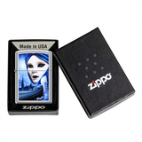 Mazzi - Alien Brushed Chrome Zippo Lighter