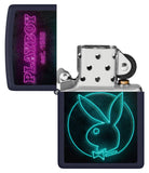 Zippo Playboy Neon Design Navy Matte Windproof Lighter