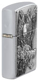 Zippo Wolf Pack Emblem Brushed Chrome Windproof Lighter