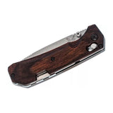 Benchmade Hunt Grizzly Creek Folder Wood AXIS Lock Knife w/ Gut Hook SKU 15060-2