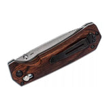 Benchmade Hunt Grizzly Creek Folder Wood AXIS Lock Knife w/ Gut Hook SKU 15060-2