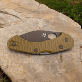 Stainless Steel Lockback Pocket Knife FRN Handle Fox Italy