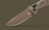 Benchmade Shane Sibert Mini Adamas Automatic Knife Flat Dark Earth CPM-CruWear Tool Steel Blade/OD Green G10 Handle SKU 2730FE-2