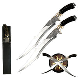 Fantasy Master Elf Warrior Dual Short Swords Display Stand SKU FM-411