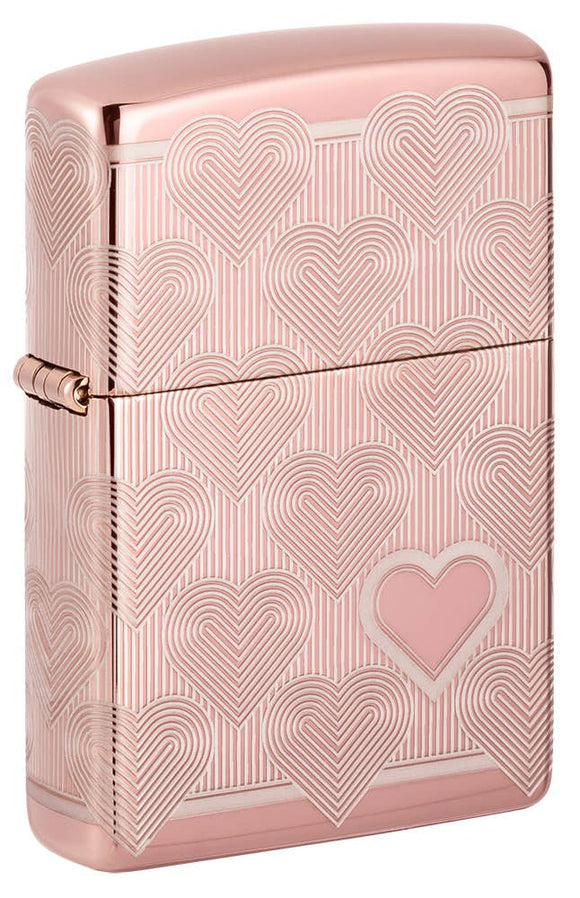 Zippo Wrap Around Heart Design Lighter SKU 49811-000003