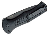 Benchmade Claymore Automatic Knife Cobalt Black CPM-D2 Tool Steel Blade/Black Grivory Handle SKU 9070BK