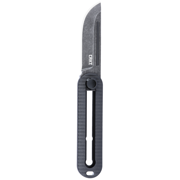 Columbia River KatanaX Manual OTF Knife Stonewash D2 SS Blade/Black Grivory Handle CRKT SKU  4800
