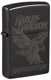 Harley-Davidson High Polish Black Design Zippo Lighter