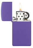 Zippo Slim® Purple Matte Windproof Lighter