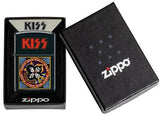 KISS Black Rock N Roll Over Matte Zippo Lighter