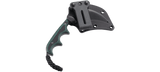 Columbia River Folts Keramin Neck Knife w/Sheath 5Cr15MoV Stainless-Steel Blade/Green Resin Handle   SKU CRKT 2389