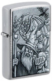 Mystical Beings  Brushed Chrome Zippo Lighter