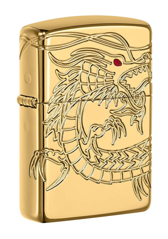 Zippo Gold Chinese Dragon Lighter SKU 29265-000001