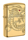 Zippo Gold Chinese Dragon Lighter SKU 29265-000001