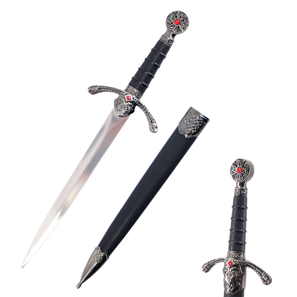 Defender Medieval Roman Dagger Dragon Handle w/Scabbard SKU  14289