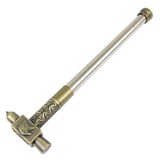 Defender Two in One Hammer with Hidden Knife Eagle Design Stainless Steel Brass Color Trim SKU 13456