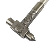 Defender Two in One Hammer with Hidden Knife Eagle Design Stainless Steel Silver Trim SKU 13458