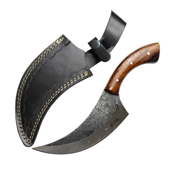 Defender-Xtreme Skinner Hunting Knife w/Sheath Stainless-Steel/Wood Handle SKU 13869
