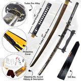 Defender-Xtreme 41" Handmade Samurai Katana Black/Gold SKU 13479