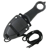 Defender-Xtreme Full Tang Tactical Neck Knife w/Sheath 5" SKU 9911