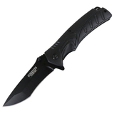 Defender-Xtreme 8.5" Black Spring Assisted Folding Knife Stainless Steel W/ Clip SKU 13492