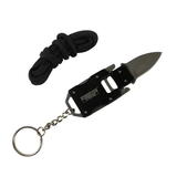 Defender-Xtreme Mini Knife Keyring/Neck Knife comes w/Cord Black Stainless-Steel SKU 13584