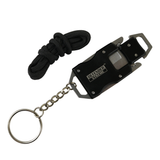 Defender-Xtreme Mini Knife Keyring/Neck Knife comes w/Cord Black Stainless-Steel SKU 13584