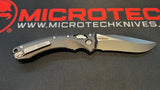 Microtech Amphibian RAM-LOK Manual Folding Knife Bohler M390MK Black SS Blade/Black Fluted G10 Handle SKU 137RL-1FL