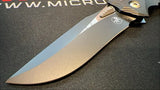 Microtech Amphibian RAM-LOK Manual Folding Knife Bohler M390MK Black SS Blade/Black Fluted G10 Handle SKU 137RL-1FL