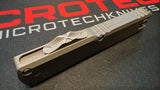 Microtech Ultratech Gen III ZBP Auto OTF Knife S/E Apocalyptic Half Serr. M390MK Steel Blade/Natural Clear Alum. Handle SKU 1121-11APNC