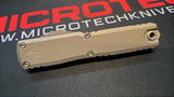 Microtech Ultratech Gen III ZBP Auto OTF Knife S/E Apocalyptic Half Serr. M390MK Steel Blade/Natural Clear Alum. Handle SKU 1121-11APNC