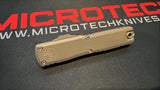 Microtech Ultratech Gen III ZBP Auto OTF Knife Tanto Apocalyptic Bohler M390MK Steel Blade/Natural Clear Alum. Handle SKU 1123-10APNC