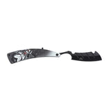 Dark Side Blades Straight Razor Black 3Cr13MoV Blade/Aluminum Handle with Black Vampire Design SKU DS-2005B
