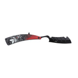 Dark Side Blades Straight Razor Black 3Cr13MoV Blade/Aluminum Handle with Red & Black Vampire Design SKU DS-2005RD