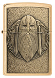 Zippo Odin Emblem Brushed Brass Windproof Lighter