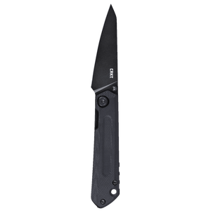 Columbia River Straight Frame Lock Knife Black Oxide Reverse Tanto D2 Tool Steel Blade/Black G10 & Stainless-Steel Handle SKU CRKT 2670