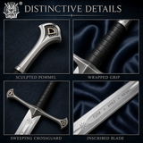Hand Forged Anduril Legendary Power VikingSword, Unique Gift