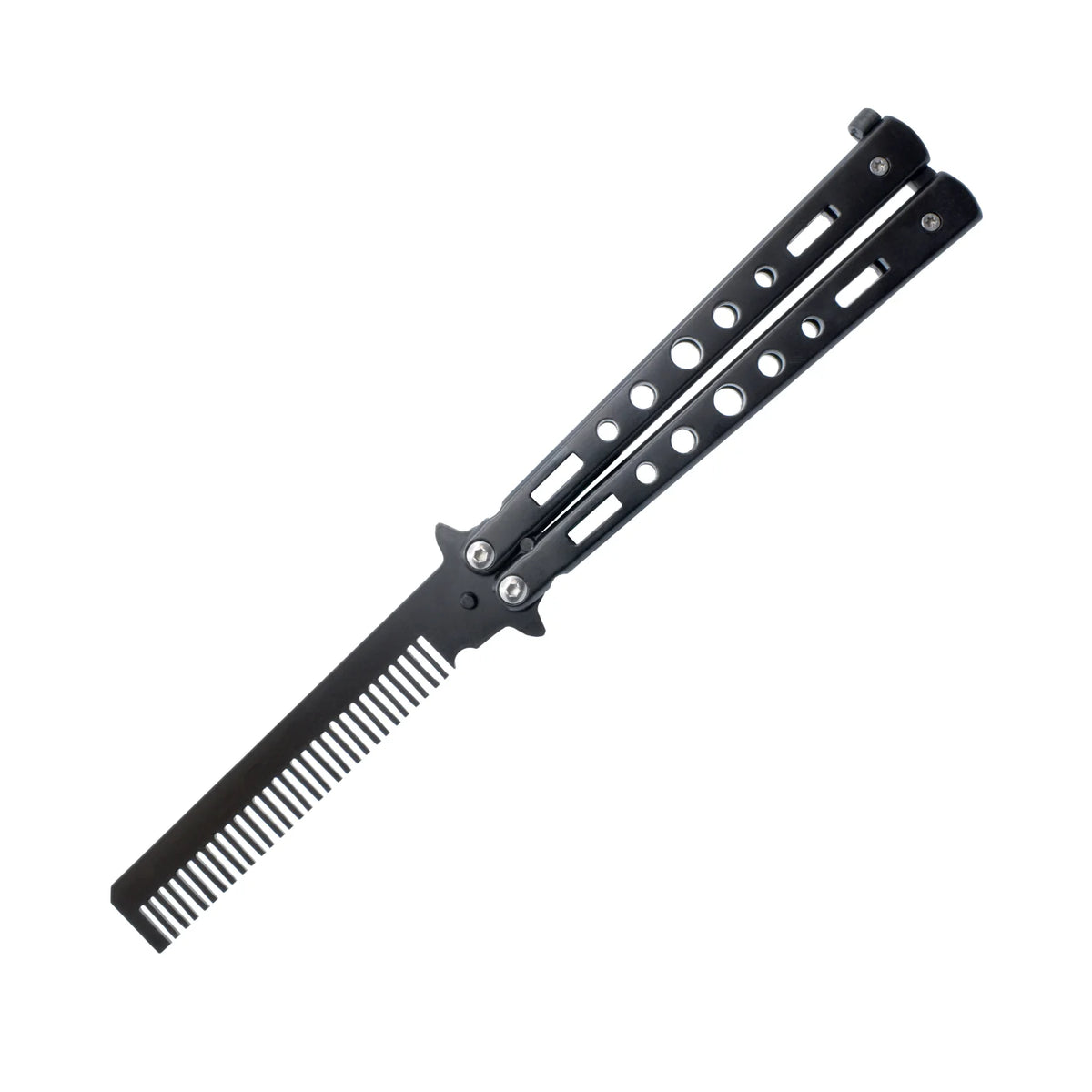 Butterfly Comb Training Knife Black SKU 197BKC Highlander Knives and