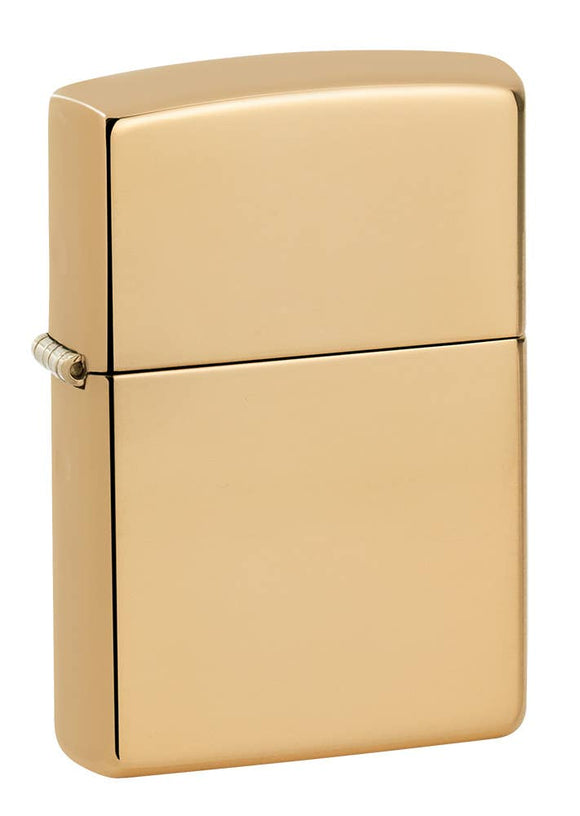 Zippo Classic High Polish Brass Lighter SKU 254B-001678