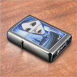 Mazzi - Alien Brushed Chrome Zippo Lighter