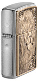 Zippo Lion Emblem Street Chrome Windproof Lighter