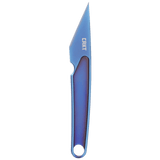 Columbia River HangTI Fixed Blade Neck Knife w/Sheath Blue Titanium Blade/Blue Titanium Handle SKU CKT 7065