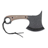 Elk Ridge Full Tang Axe Black Stonewash 3Cr13MoV Stainless-Steel Blade/Tan Nylon Handle 10.5" Overall SKU ER-2AXEBN