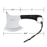 Elk Ridge Full Tang Axe w/Sheath Stonewash 3Cr13MoV Stainless-Steel Blade/Black Nylon Handle 10.5" Overall SKU ER-SAXEBK