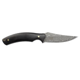 Elk Ridge Full Tang Fixed Blade Knife w/Leather Sheath Damascus Steel Blade/wood Handle SKU ER-FIX120DM