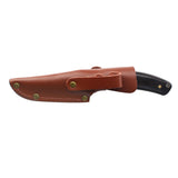 Elk Ridge Full Tang Fixed Blade Knife w/Leather Sheath Damascus Steel Blade/wood Handle SKU ER-FIX120DM