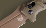 Benchmade Shane Sibert Mini Adamas Automatic Knife Flat Dark Earth CPM-CruWear Tool Steel Blade/OD Green G10 Handle SKU 2730FE-2