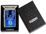 Winter Spirit Dragon Street Chrome Zippo Lighter